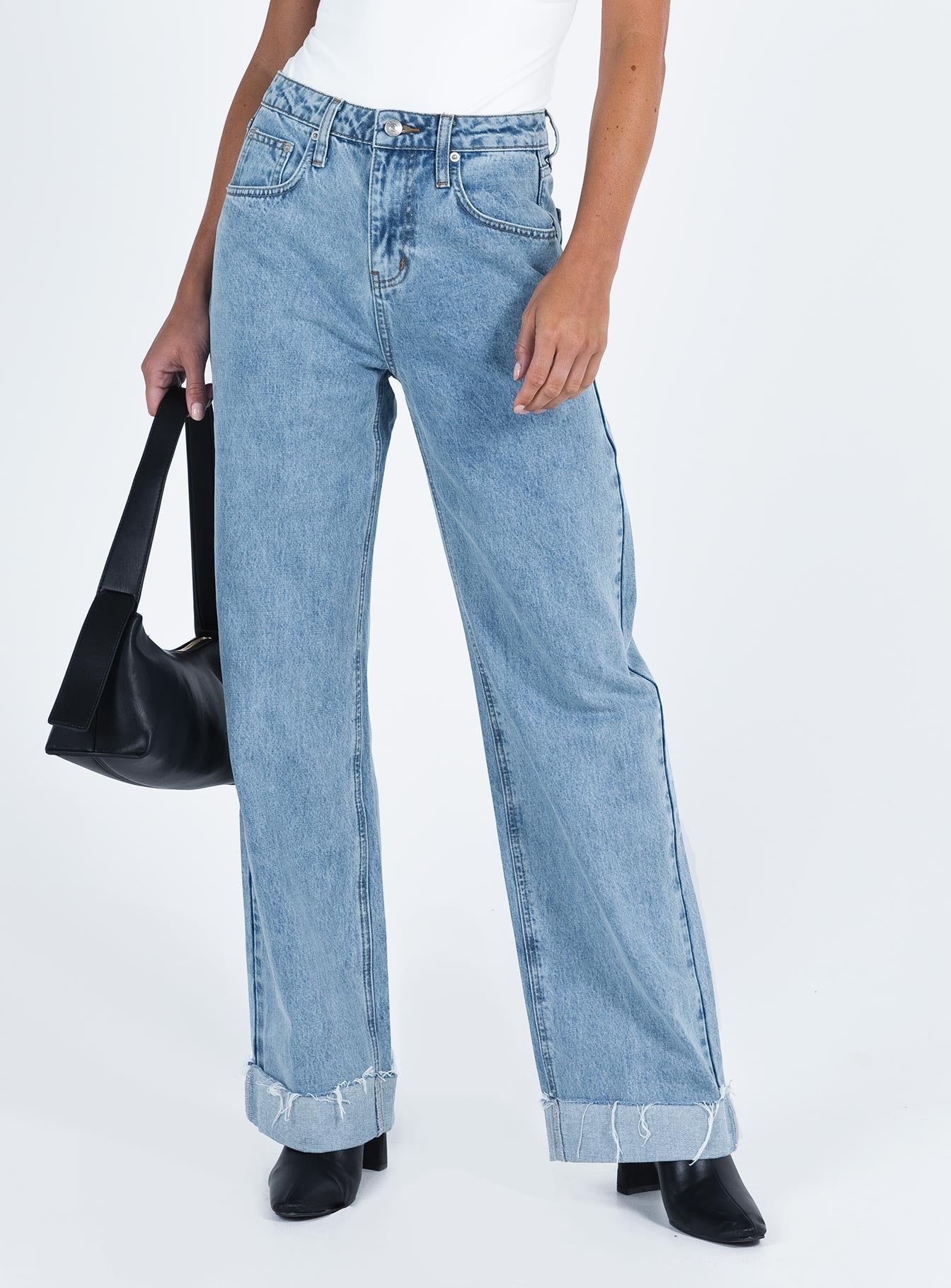 Ollie Straight Leg Jean Mid Wash Denim sold by Princess Polly product image thumbnail 2