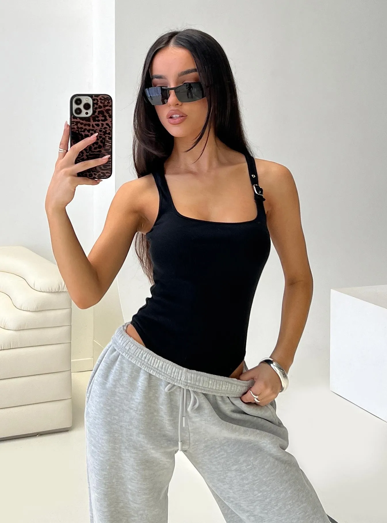 Novelle Bodysuit Black sold by Princess Polly