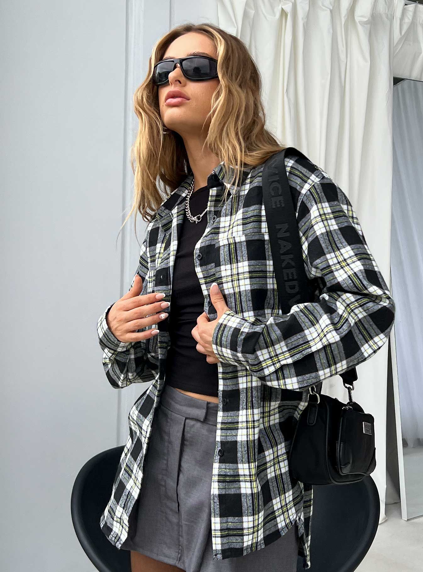 Camlan Check Shirt Multi sold by Princess Polly