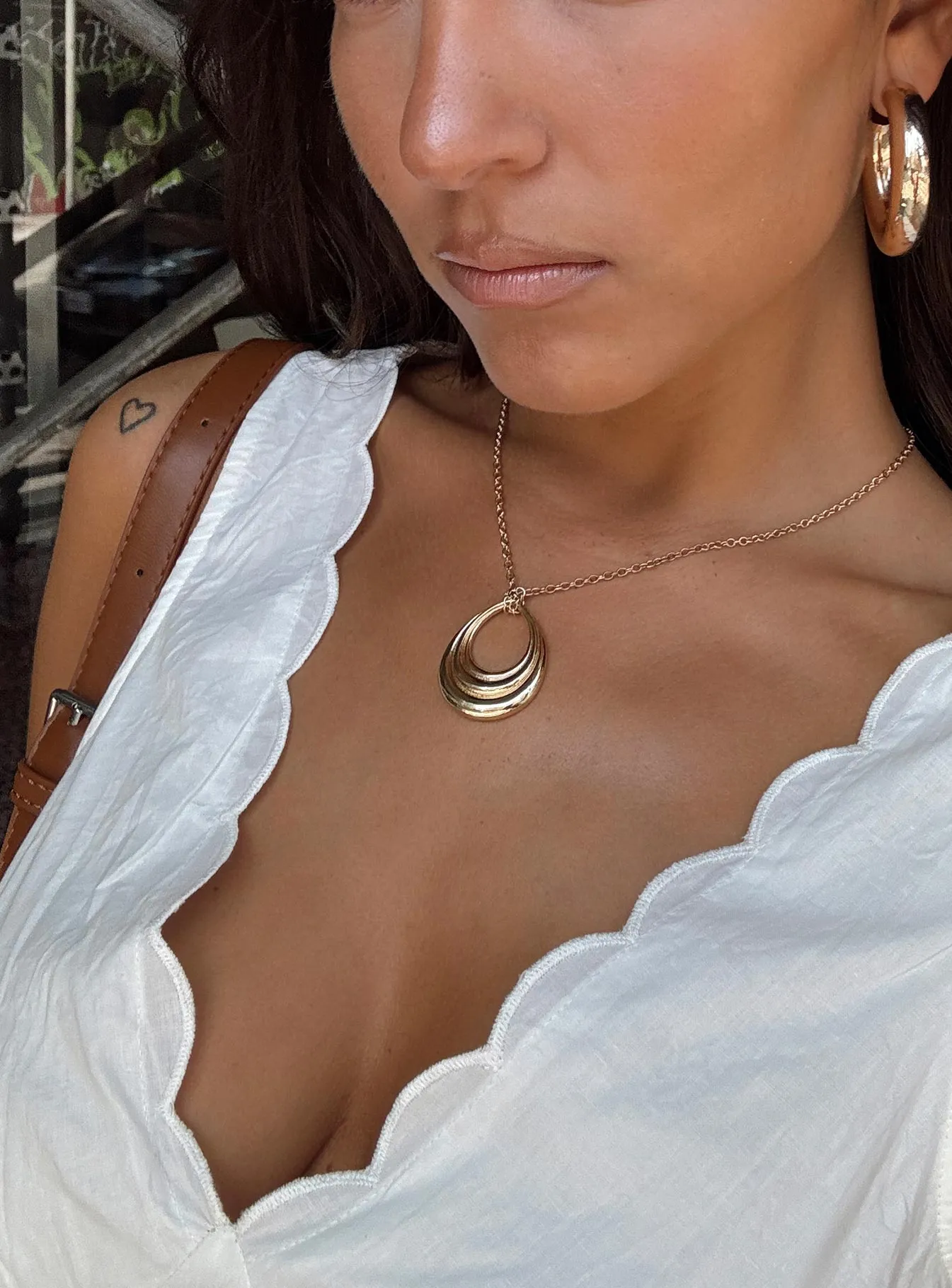 Sweet Disaster Necklace Gold sold by Princess Polly