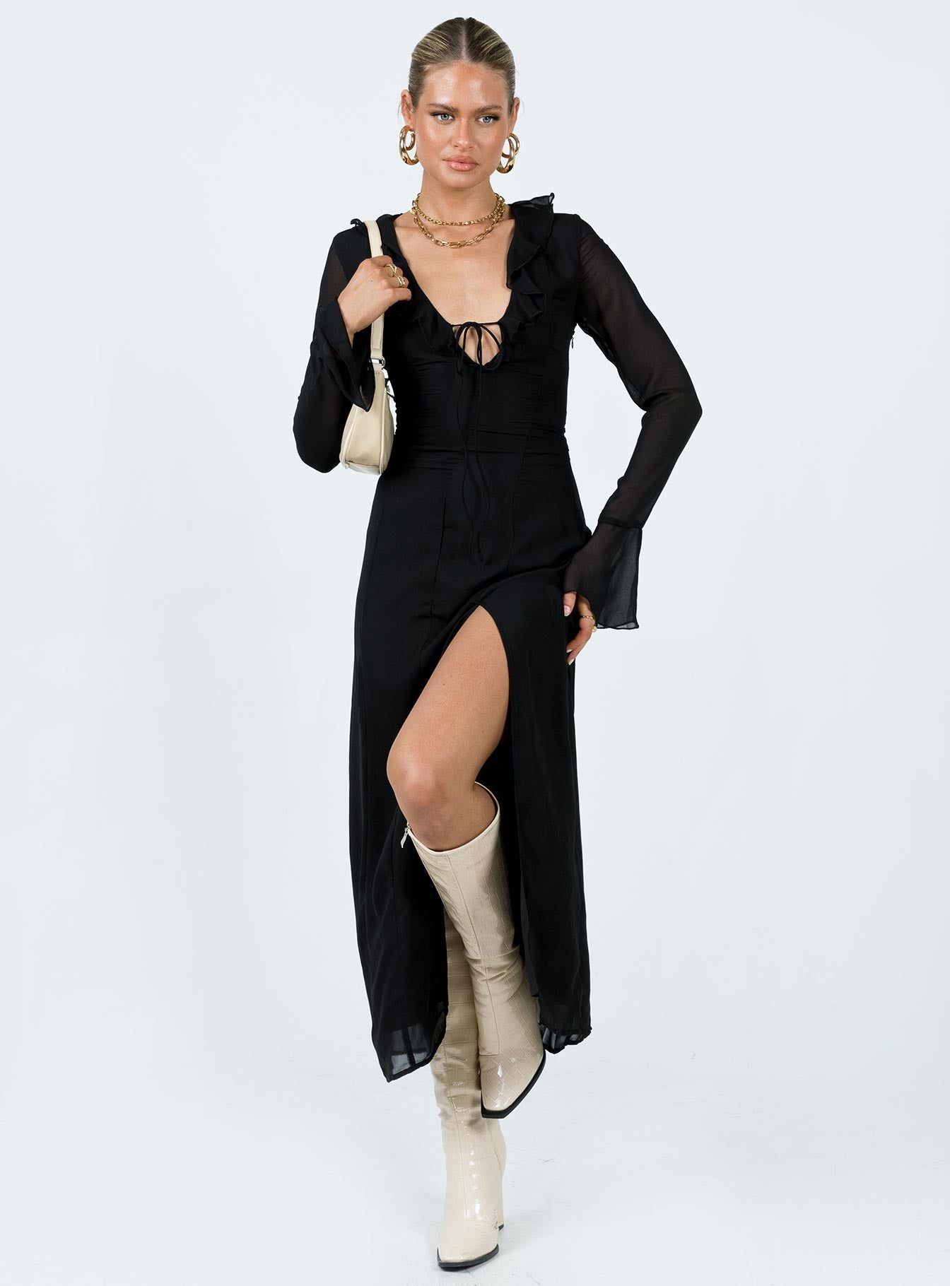 Rosalia Maxi Dress Black sold by Princess Polly product image thumbnail 2