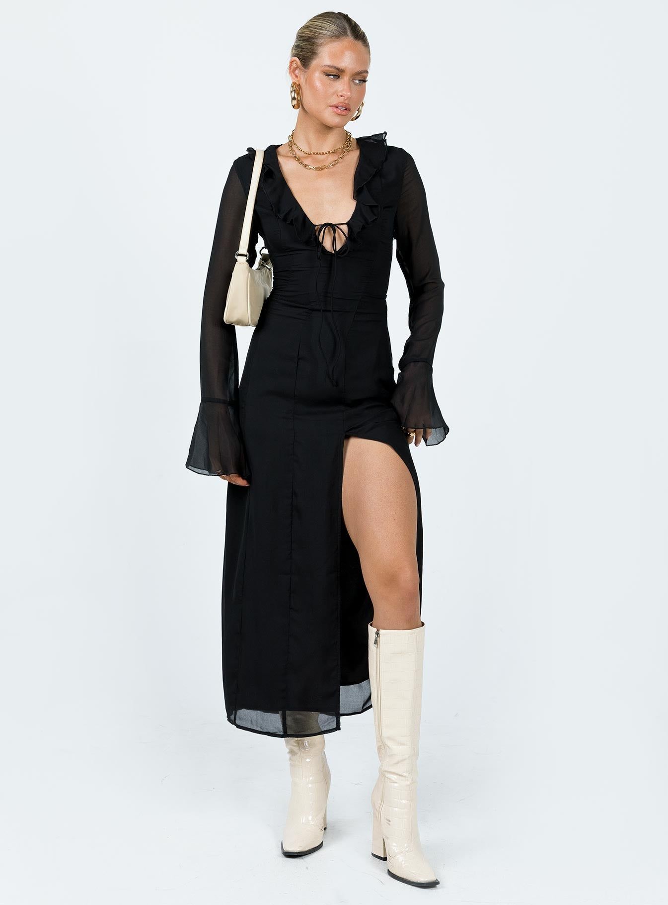 Rosalia Maxi Dress Black sold by Princess Polly product image thumbnail 3
