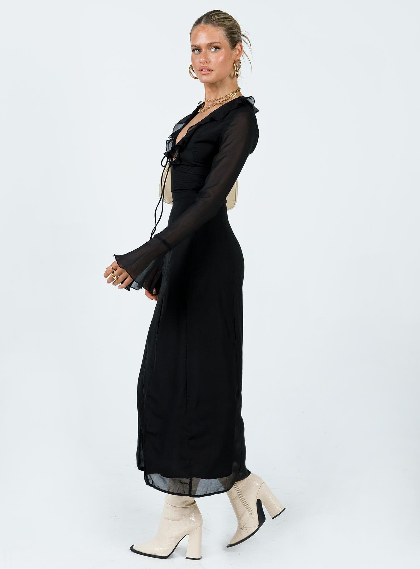 Rosalia Maxi Dress Black sold by Princess Polly product image thumbnail 4