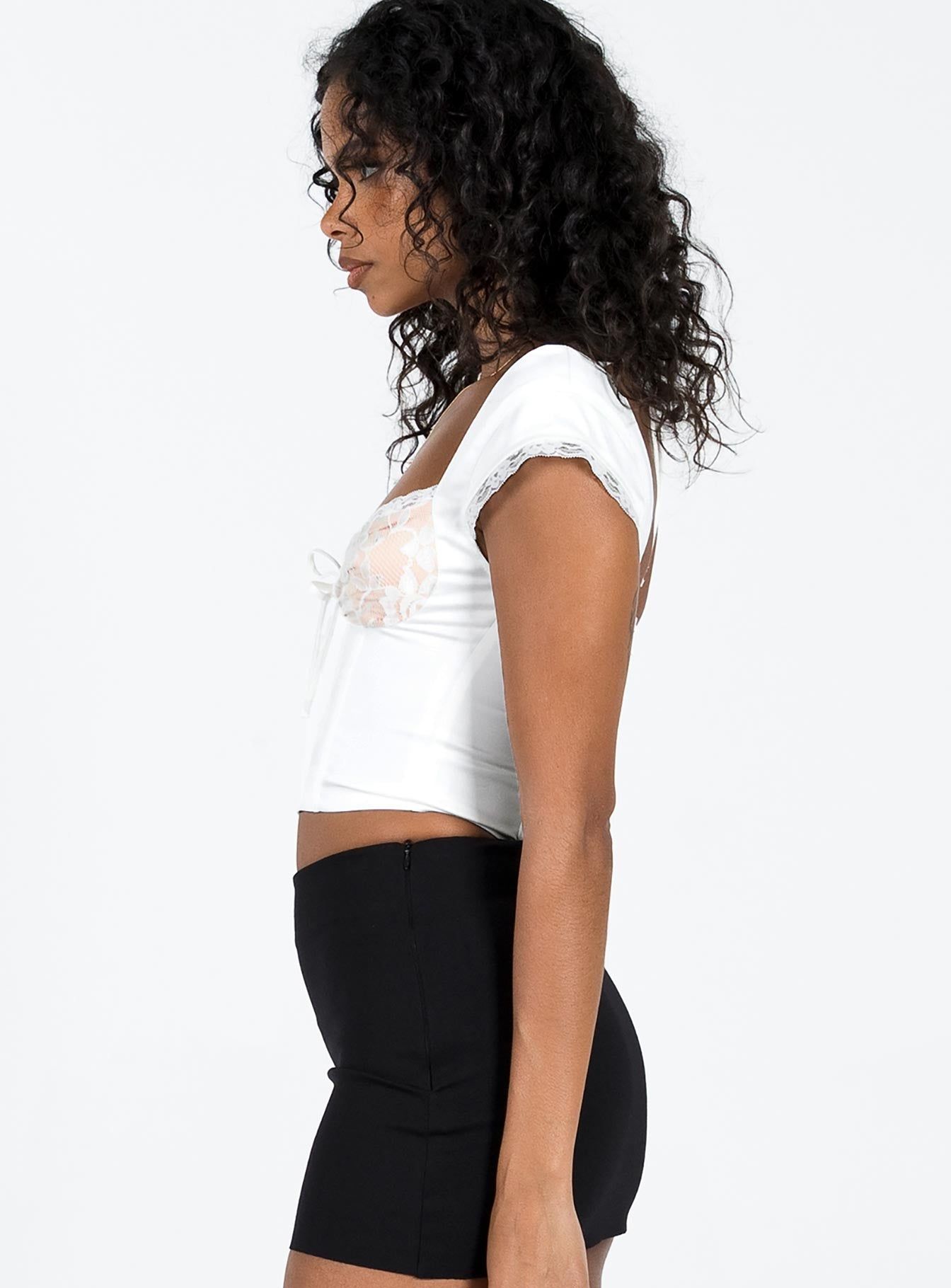 Langside Bodice Top Ivory sold by Princess Polly product image thumbnail 4