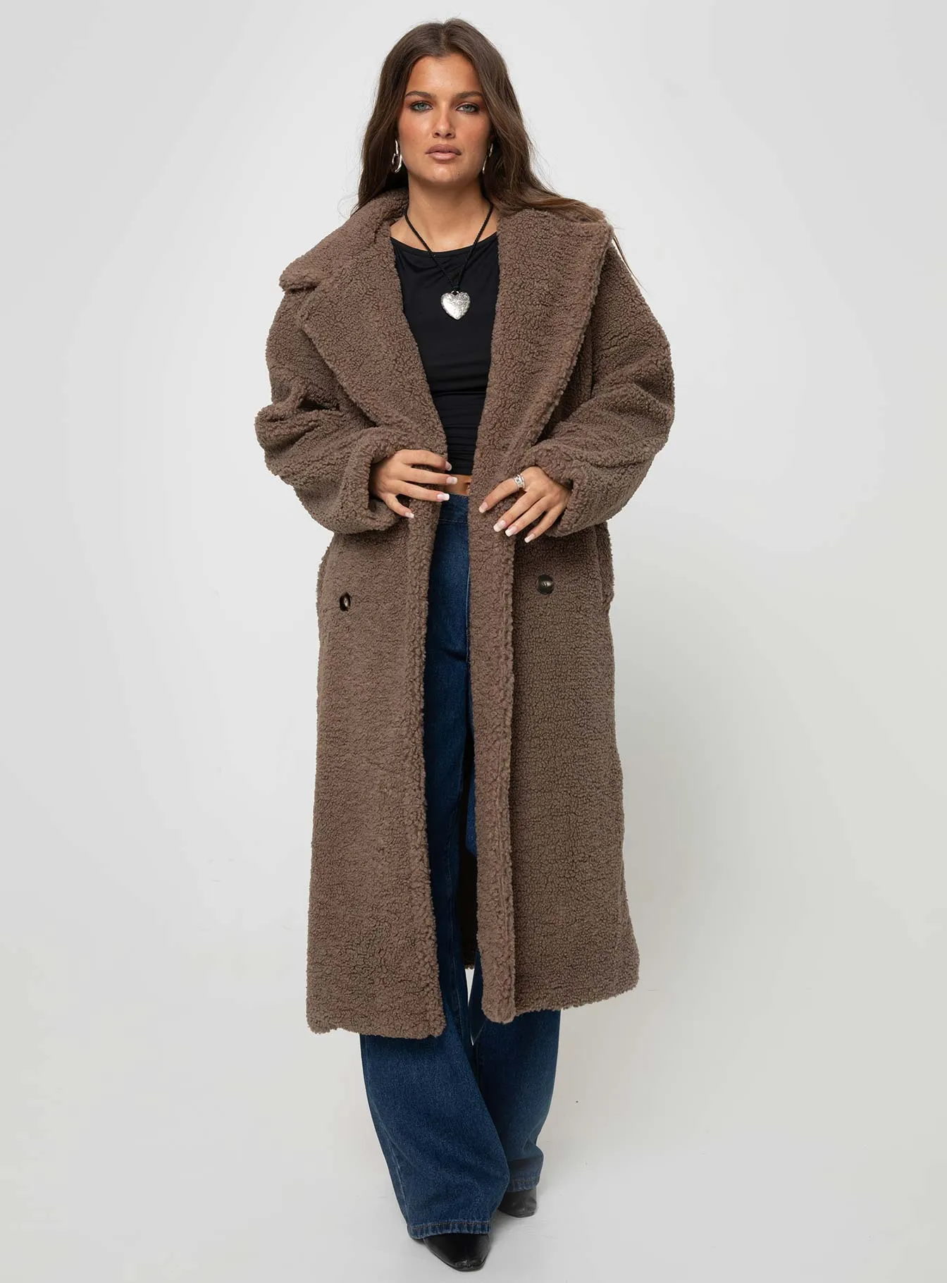 Sonoma Teddy Coat Brown sold by Princess Polly product image thumbnail 3