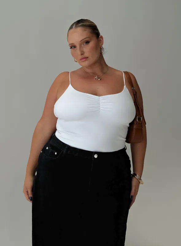 Bekks Bodysuit White Curve sold by Princess Polly