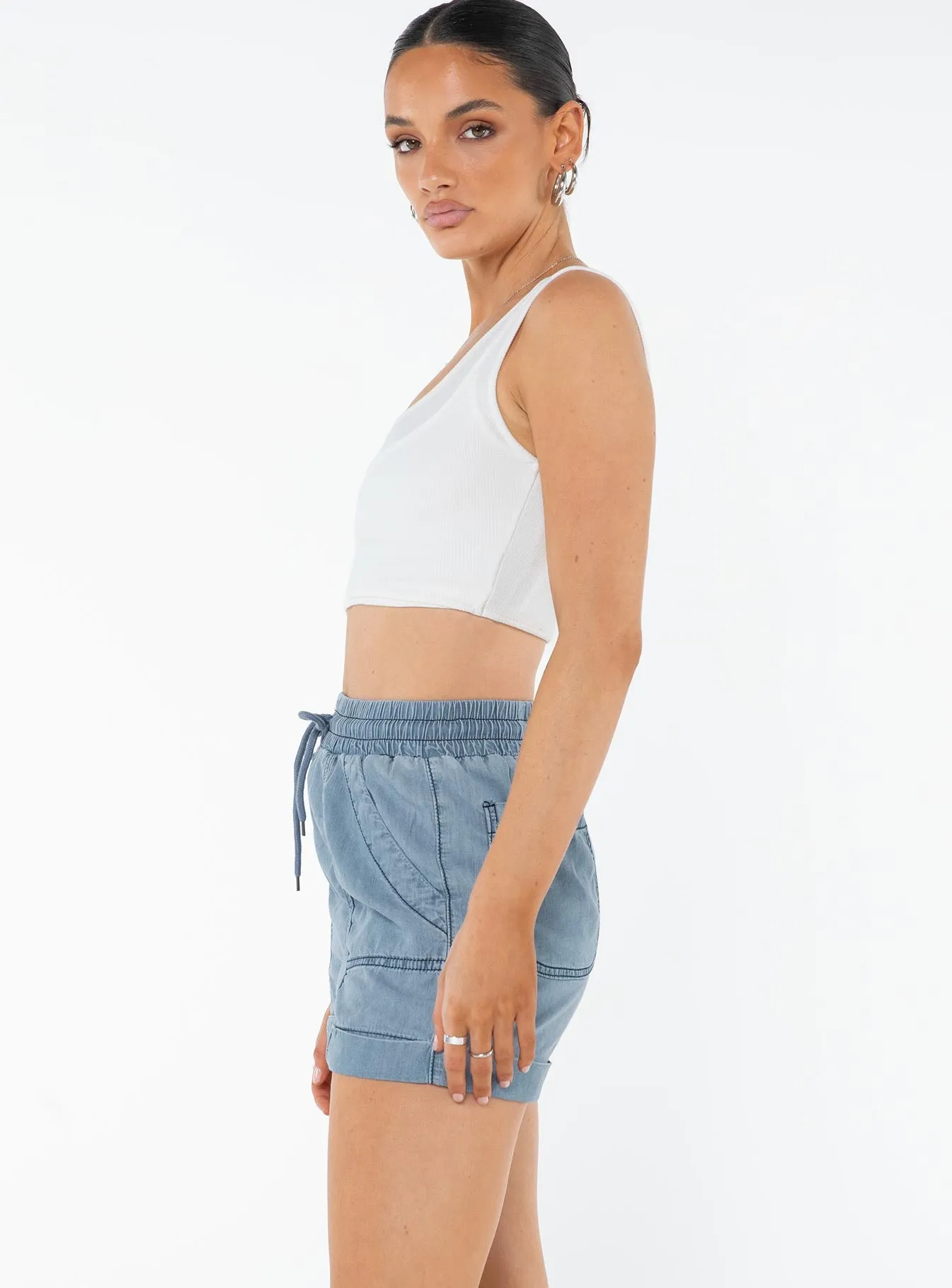 Milady Shorts Light Blue sold by Princess Polly product image thumbnail 3