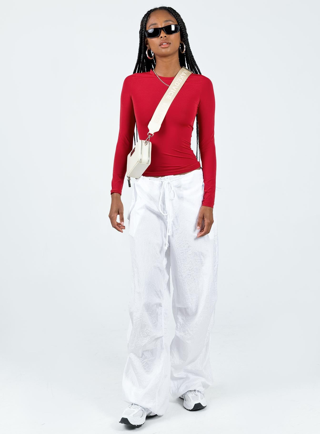 Arnim Long Sleeve Top Red sold by Princess Polly product image thumbnail 3