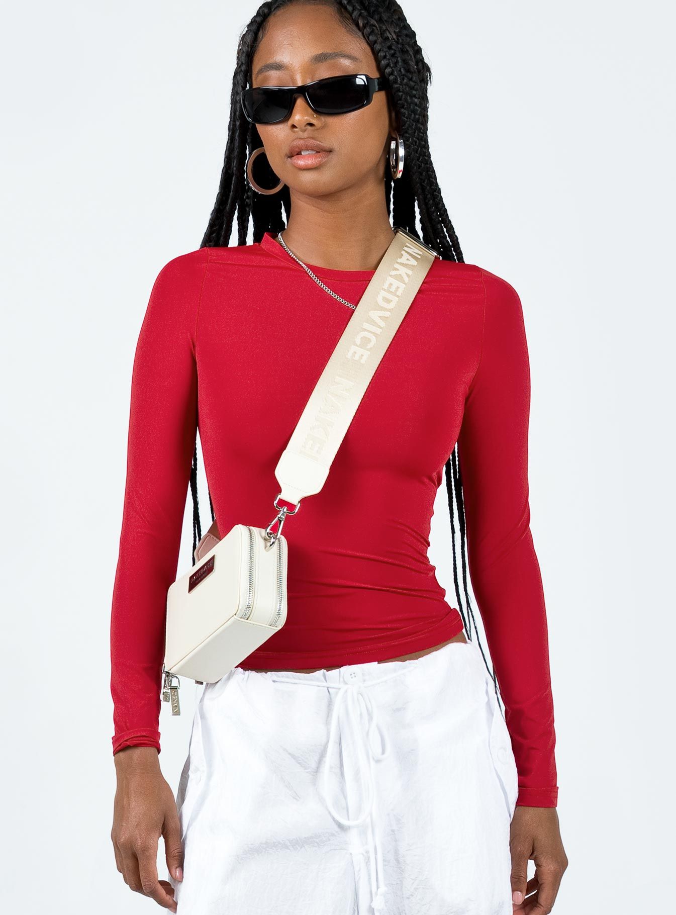 Arnim Long Sleeve Top Red sold by Princess Polly product image thumbnail 2