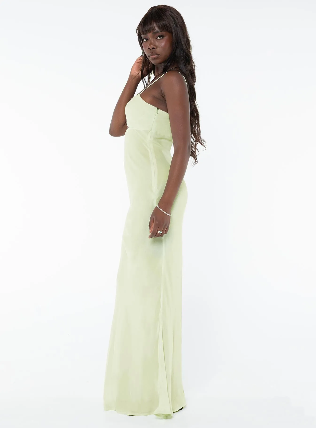 Freda Maxi Dress Lime sold by Princess Polly product image thumbnail 4