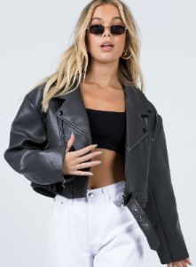 Staten Island Jacket Grey sold by Princess Polly