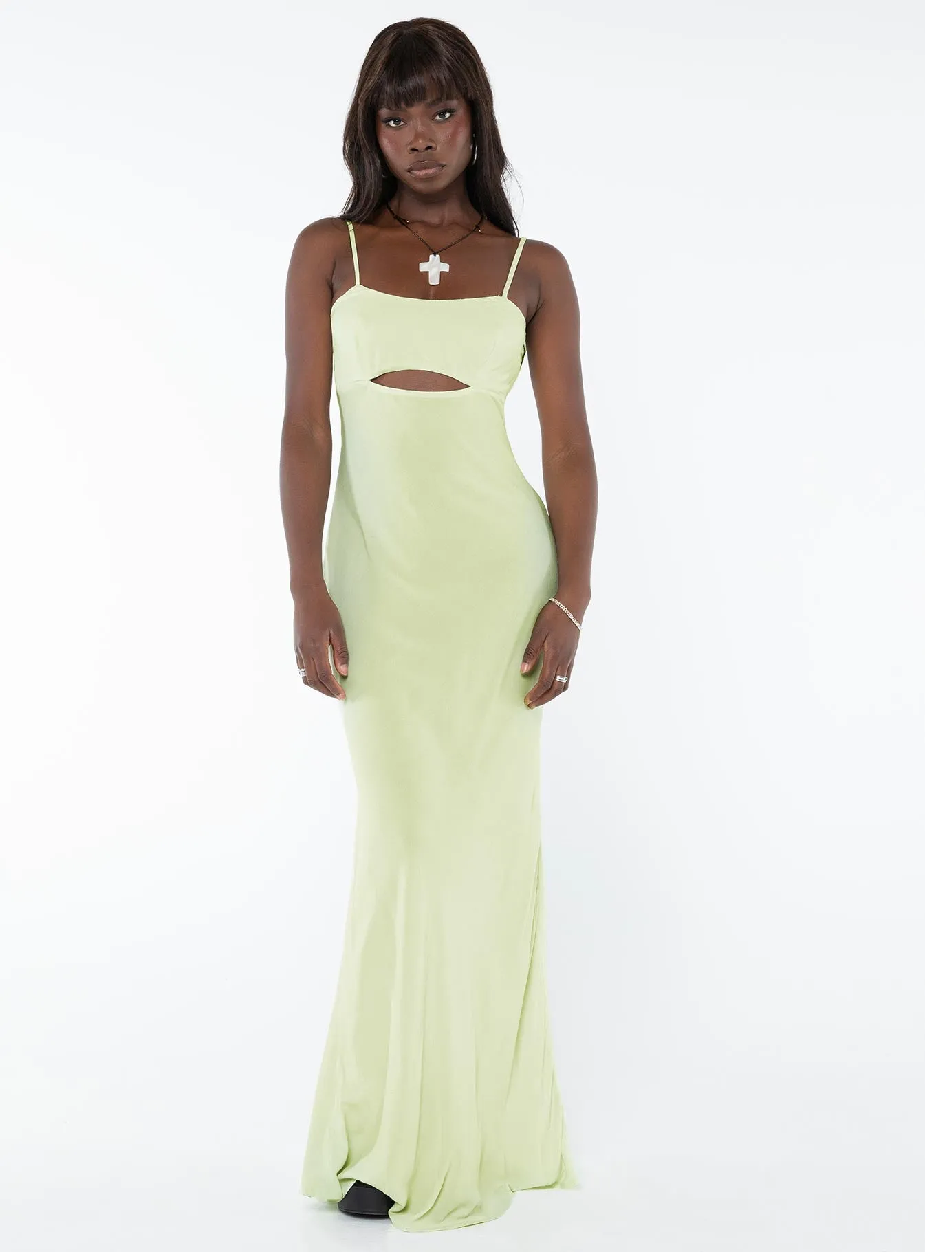 Freda Maxi Dress Lime sold by Princess Polly product image thumbnail 2