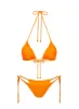Nevaeh Triangle Shine Bikini Top Orange sold by Princess Polly