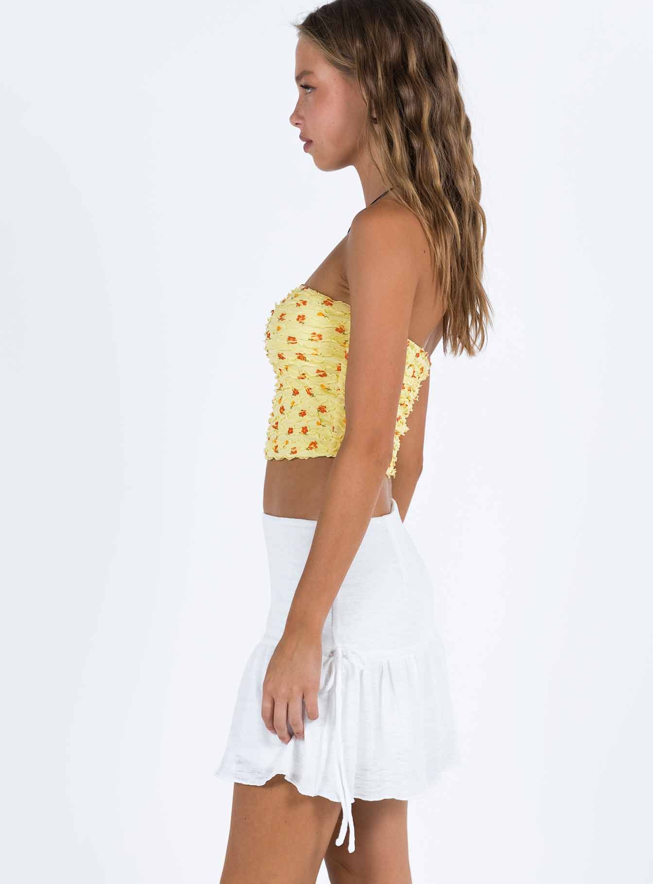 Mid Morning Mini Skirt Ivory sold by Princess Polly product image thumbnail 5