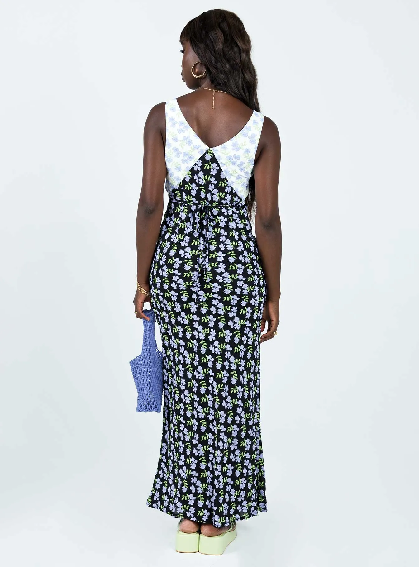 Nellie Maxi Dress Blue / Multi sold by Princess Polly product image thumbnail 5