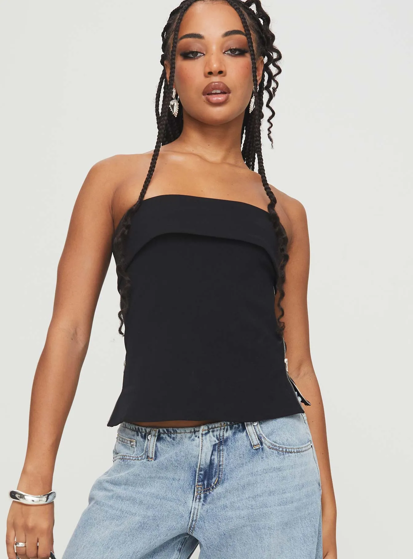 Matza Strapless Top Black sold by Princess Polly