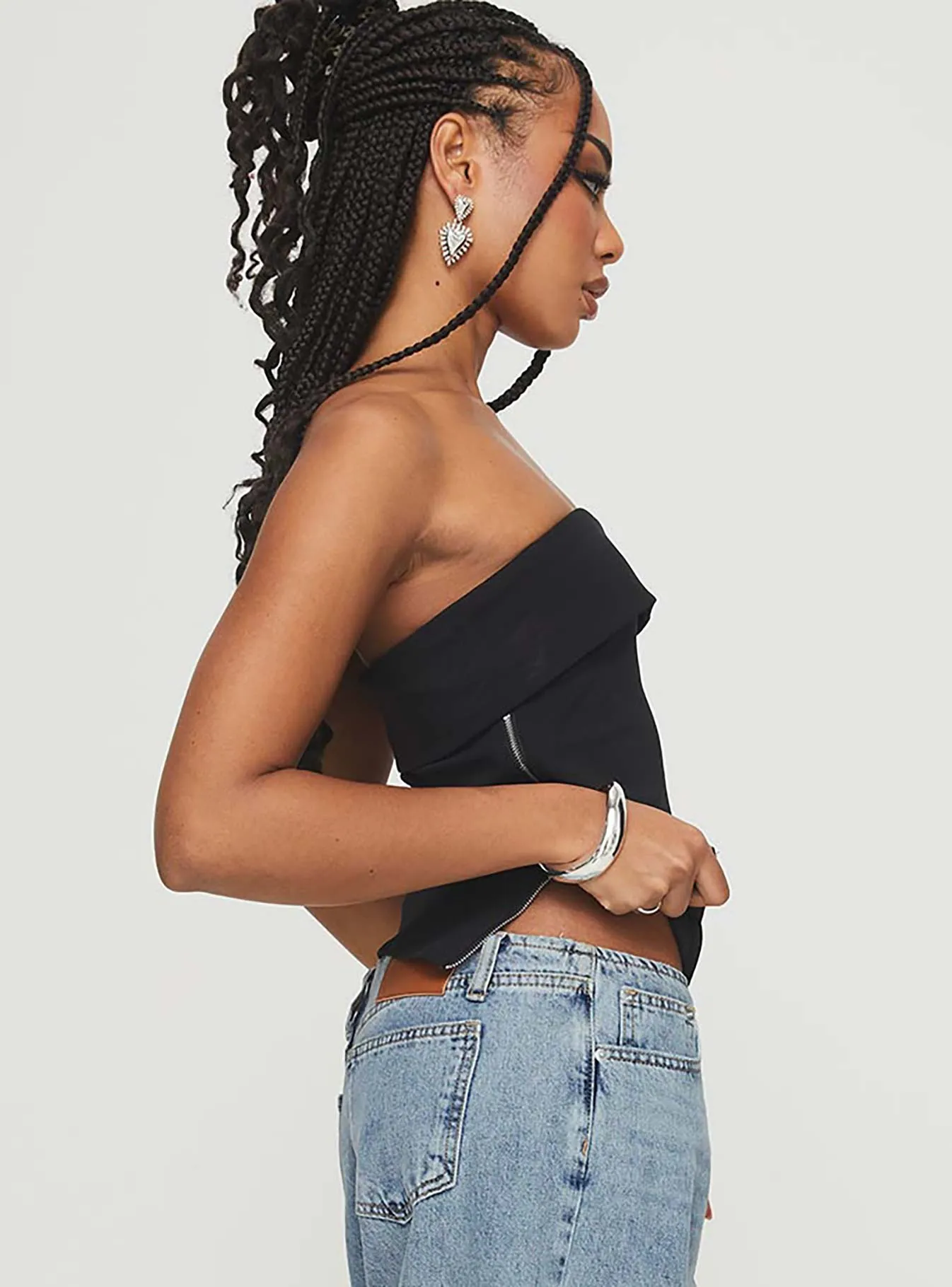 Matza Strapless Top Black sold by Princess Polly product image thumbnail 3