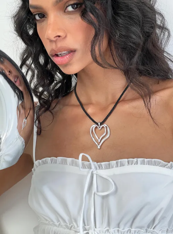 Lucretia Necklace Silver sold by Princess Polly