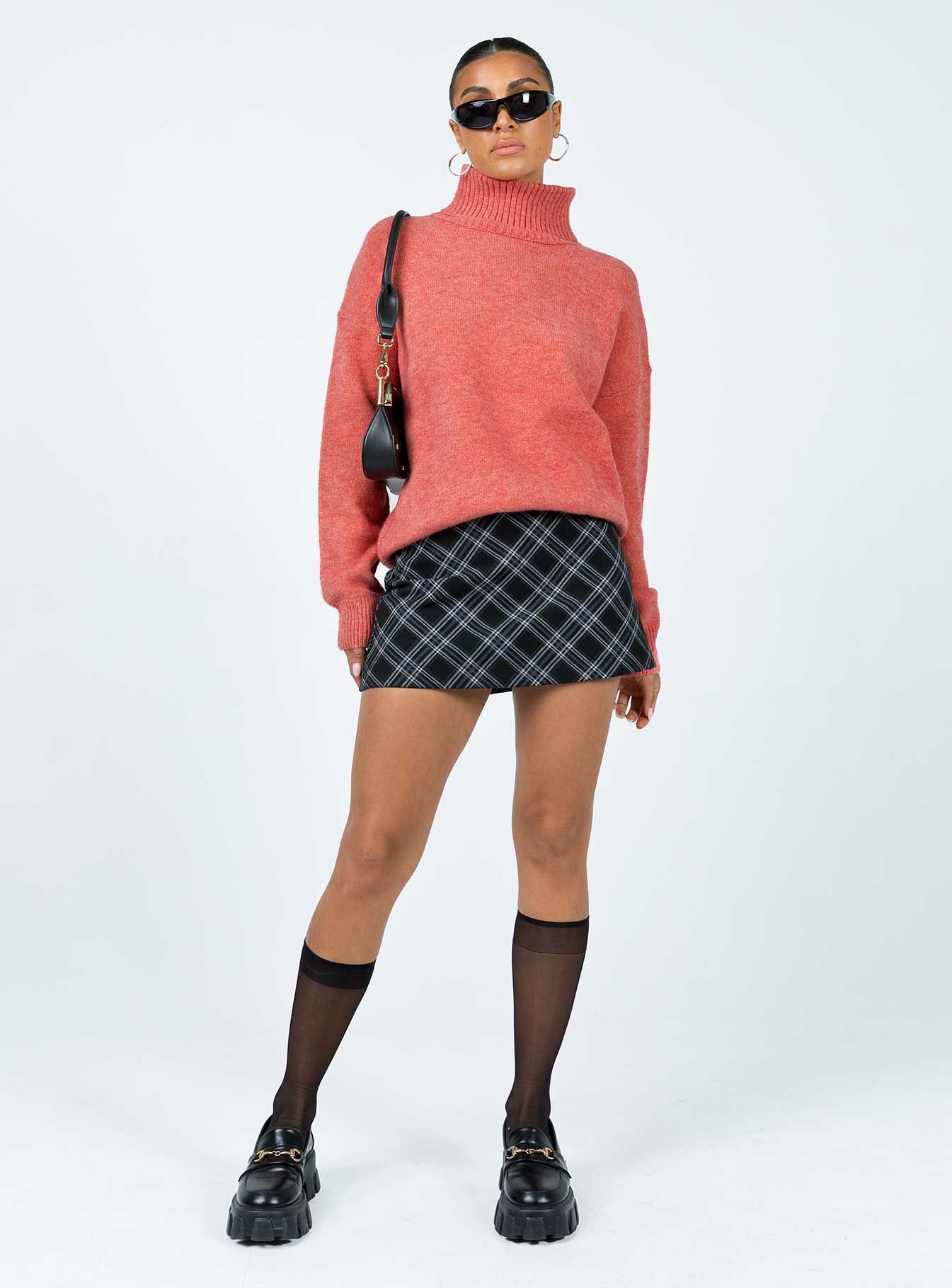 Oswin Turtleneck Sweater Orange sold by Princess Polly product image thumbnail 2