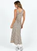 Nellie Midi Dress Black / Beige sold by Princess Polly