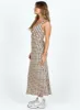 Nellie Midi Dress Black / Beige sold by Princess Polly