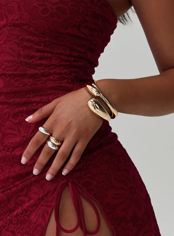 Oberon Bracelet Pack Gold sold by Princess Polly