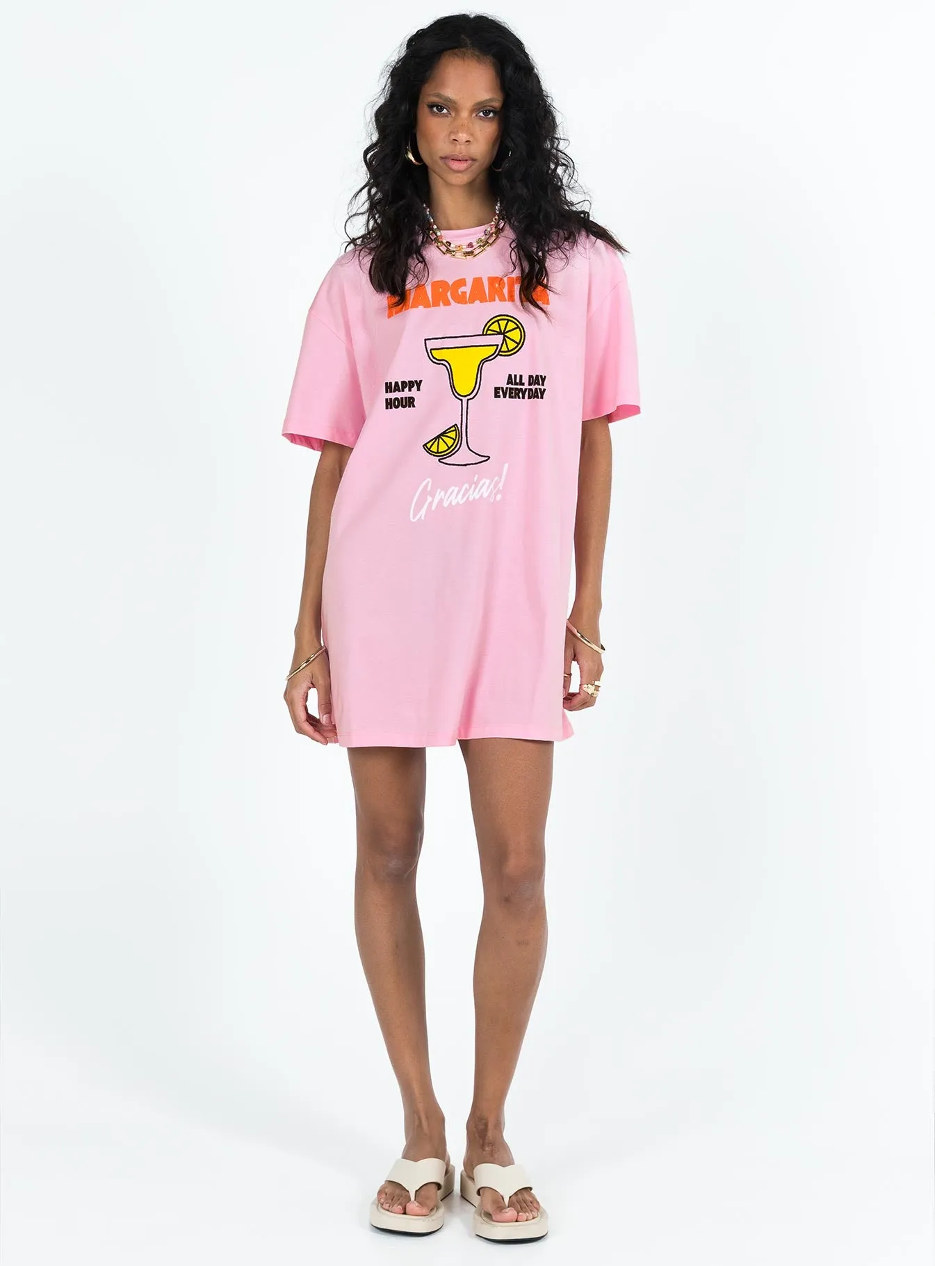 Margarita Shirt Dress Pink sold by Princess Polly product image thumbnail 4