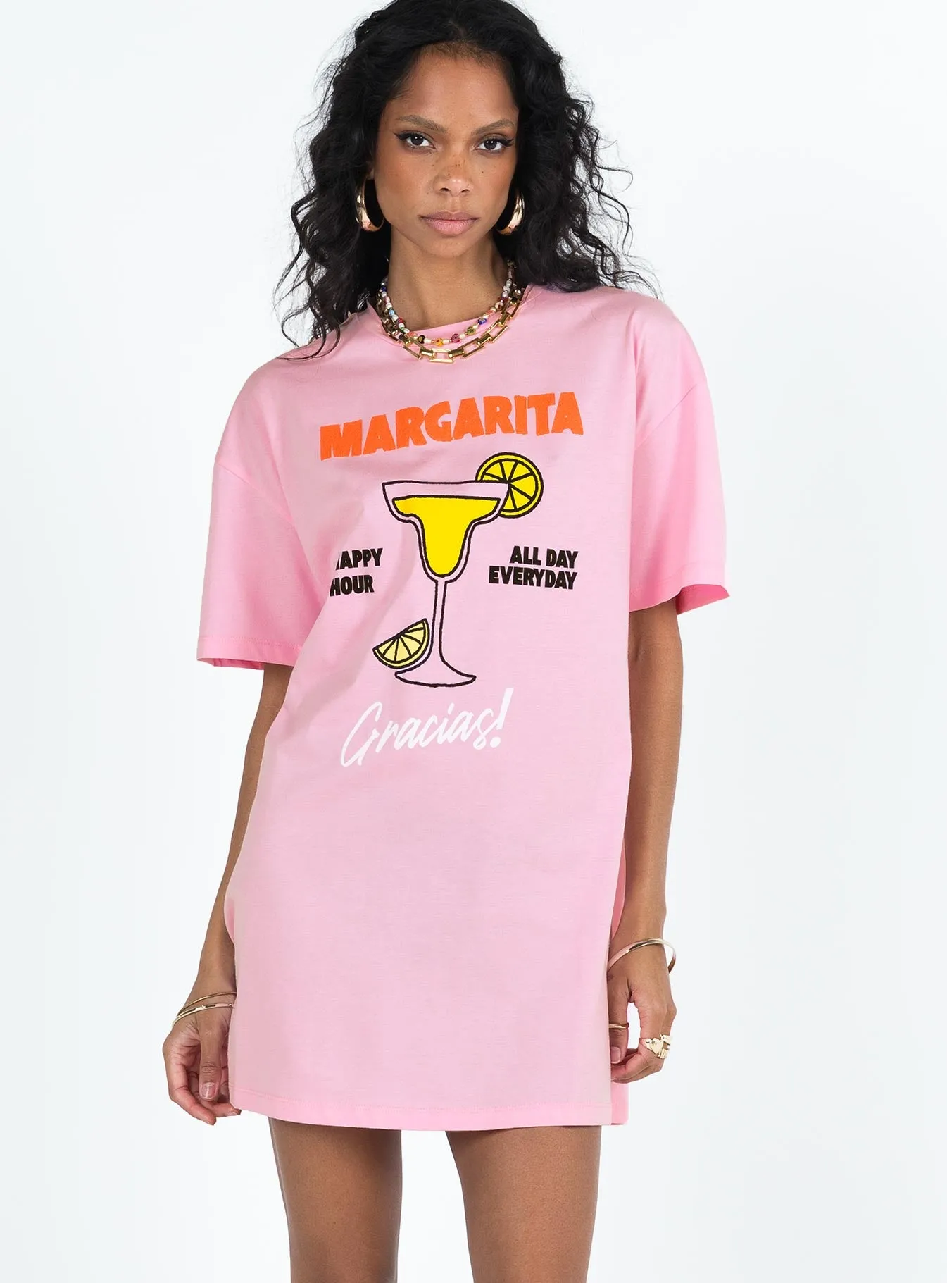 Margarita Shirt Dress Pink sold by Princess Polly product image thumbnail 3
