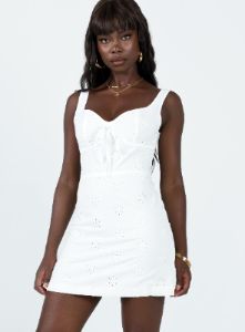 Storrs Mini Dress White sold by Princess Polly