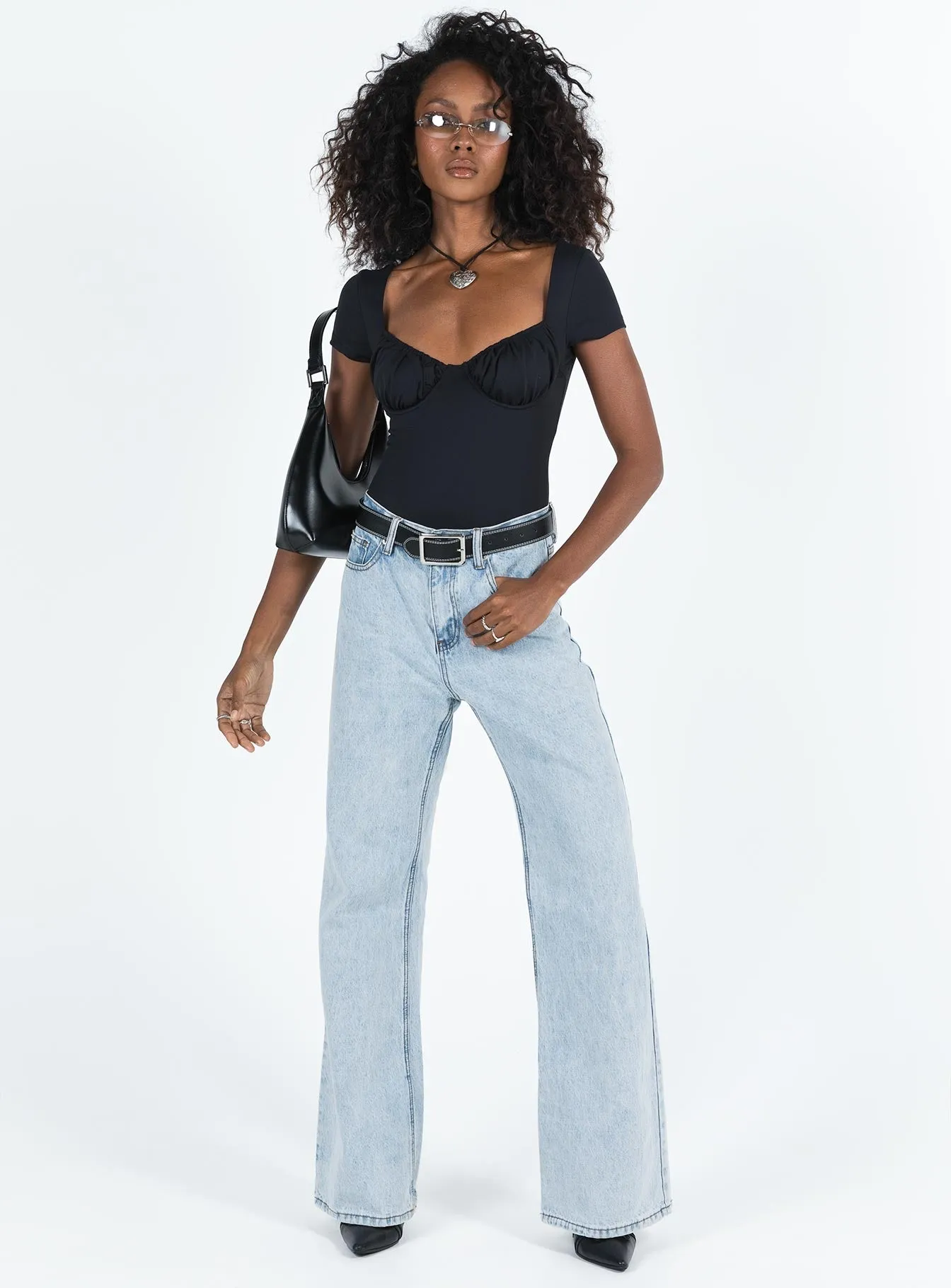 Mesha Bodysuit Black sold by Princess Polly product image thumbnail 3