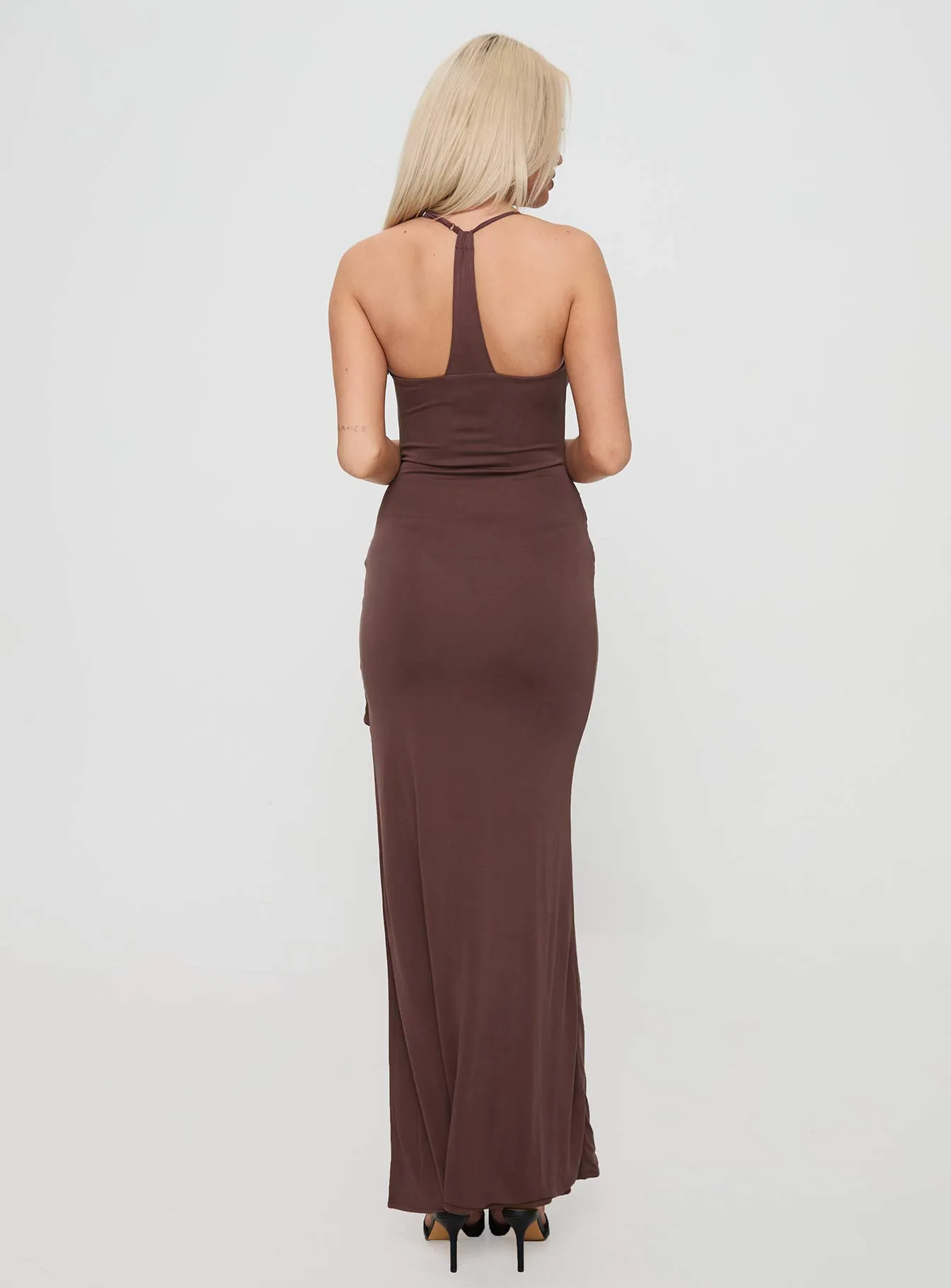 Marchesi Maxi Dress Chocolate sold by Princess Polly product image thumbnail 5