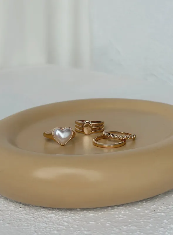 Ambers Ring Pack Gold sold by Princess Polly