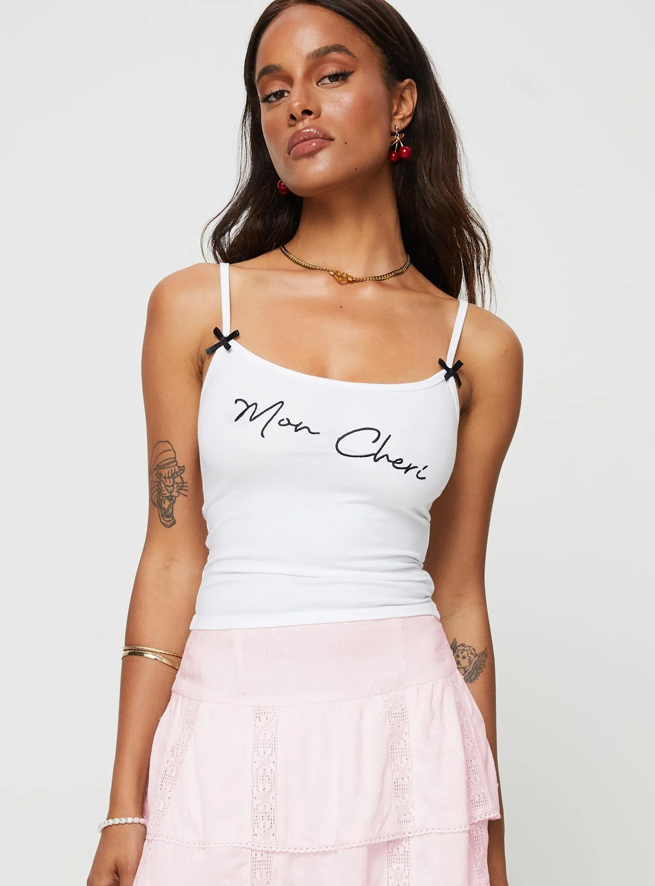 Isa Top White sold by Princess Polly product image thumbnail 3