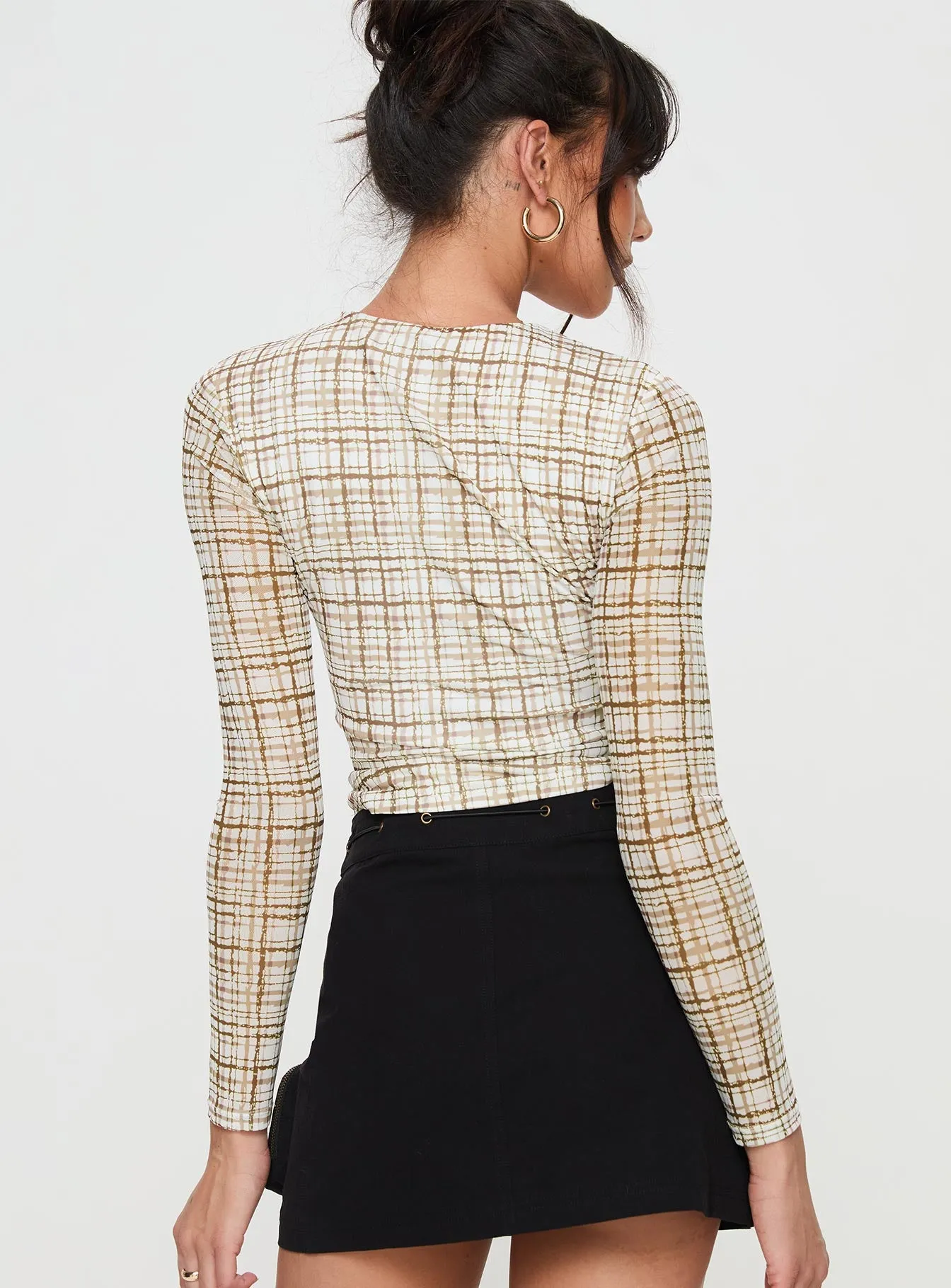 Blissie Long Sleeve Top Beige sold by Princess Polly product image thumbnail 4