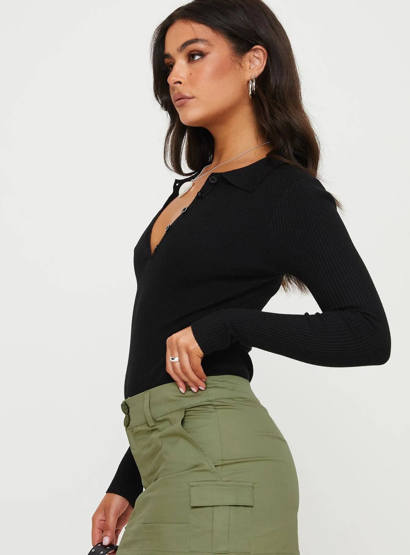 Vasant Long Sleeve Bodysuit Black sold by Princess Polly product image thumbnail 4