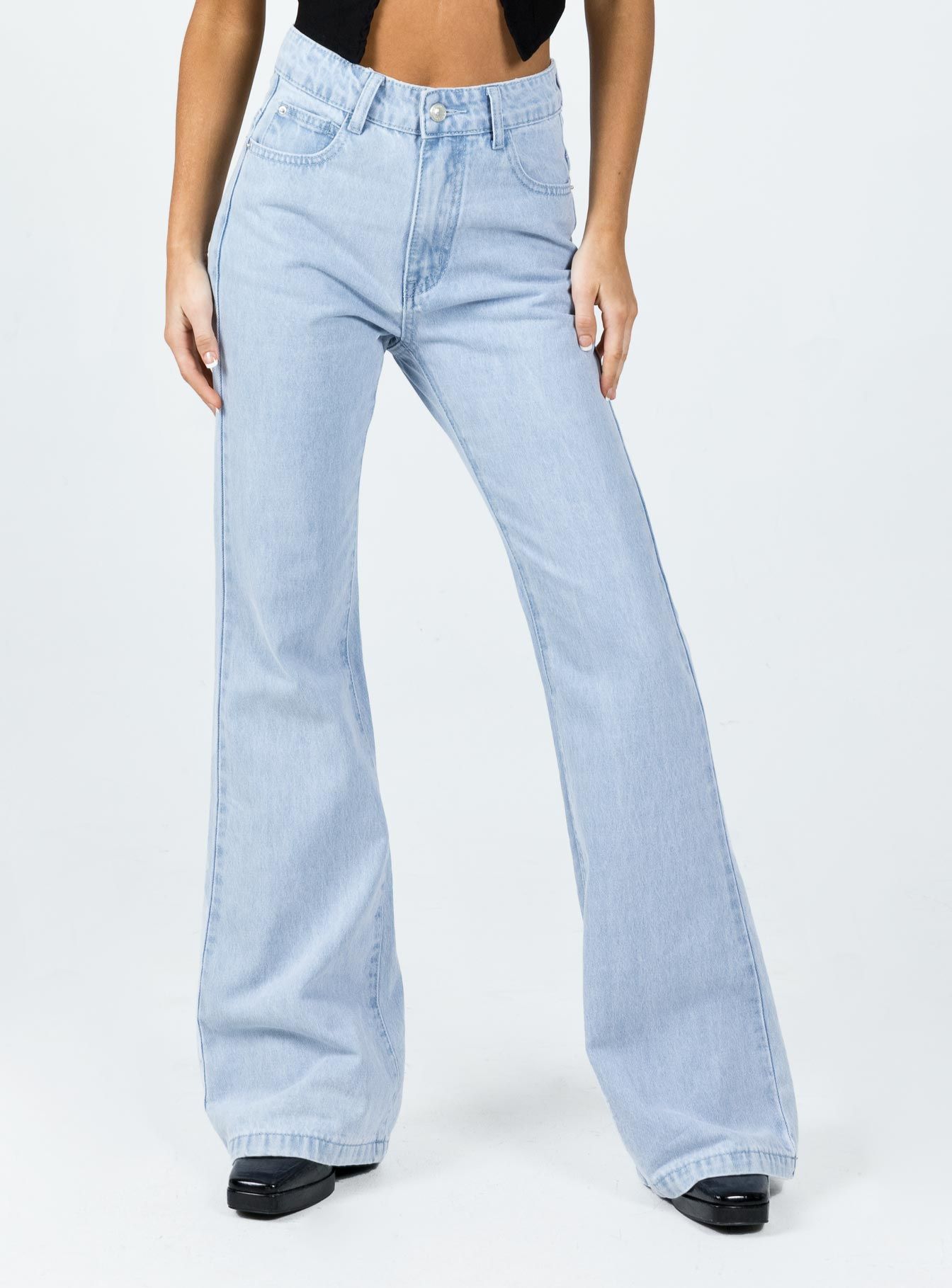 Cabarita Lounge Denim Jeans Light Wash sold by Princess Polly