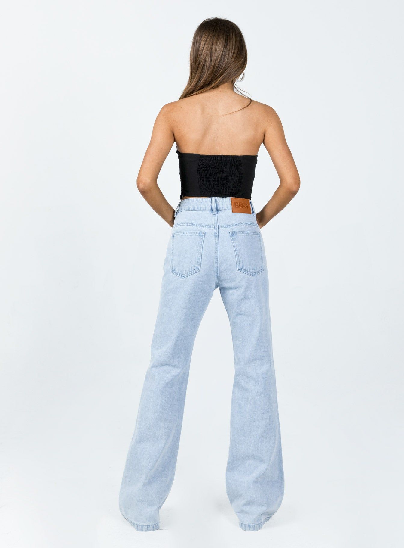Cabarita Lounge Denim Jeans Light Wash sold by Princess Polly product image thumbnail 4