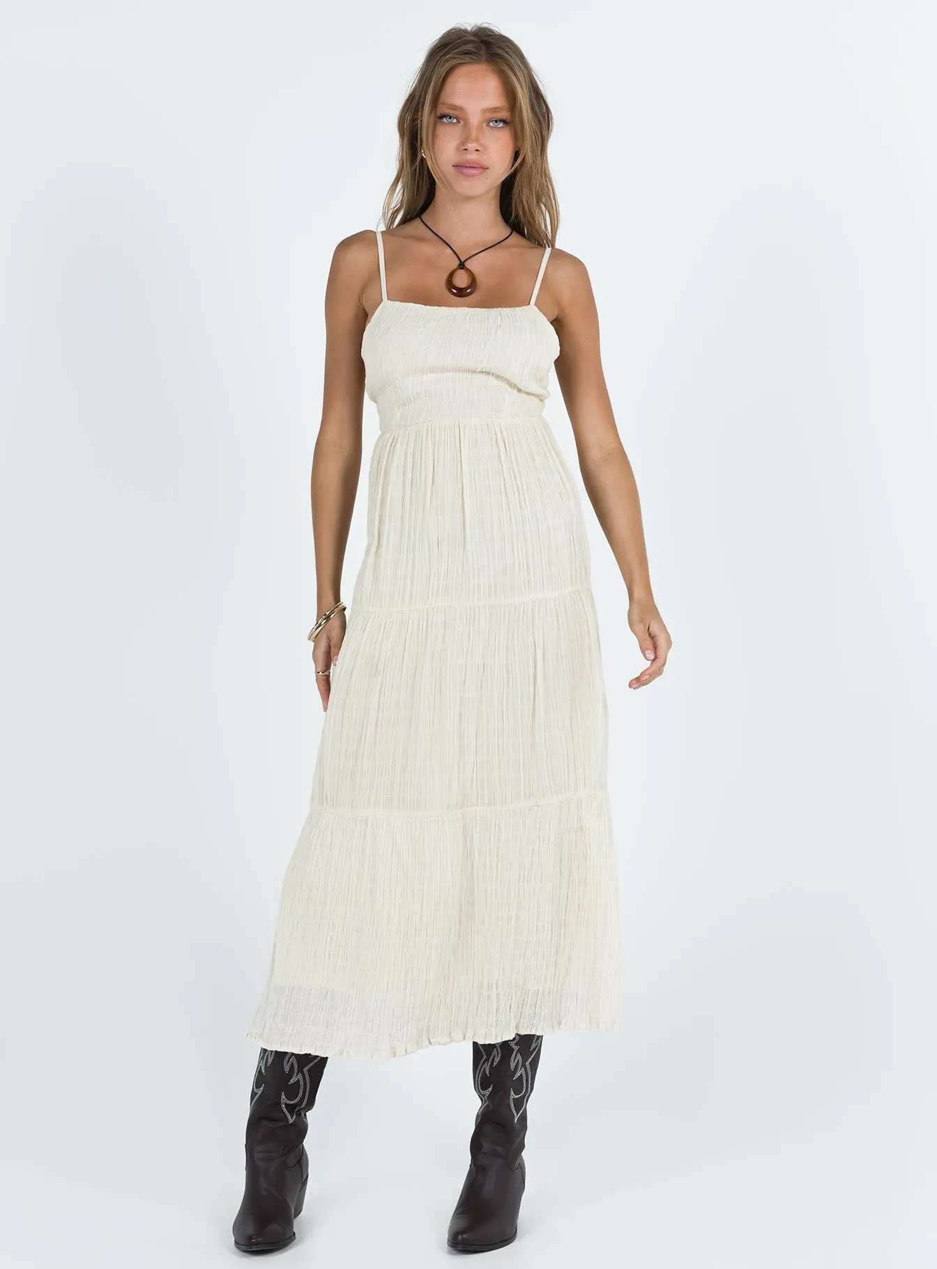 Ricci Maxi Dress Ivory sold by Princess Polly product image thumbnail 5