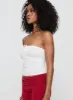 Seona Strapless Top White sold by Princess Polly