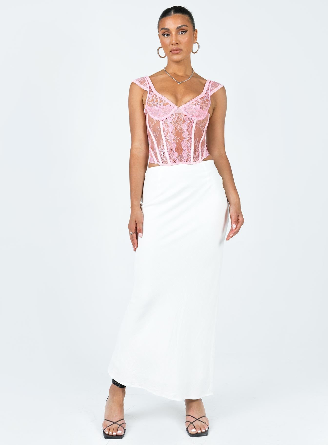 Some Like It Hot Lace Corset Pink sold by Princess Polly product image thumbnail 3