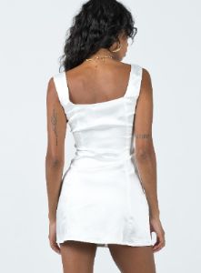 Marcel Mini Dress White sold by Princess Polly