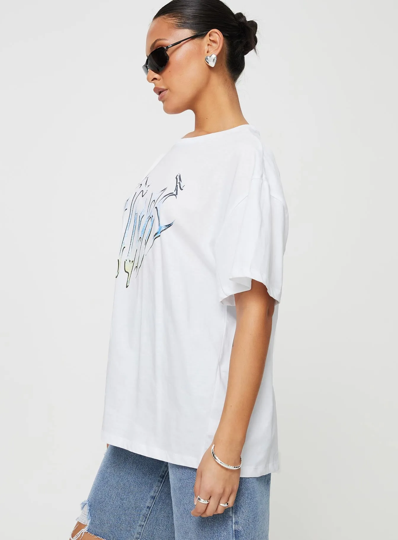 Future Oversize Tee White sold by Princess Polly product image thumbnail 4