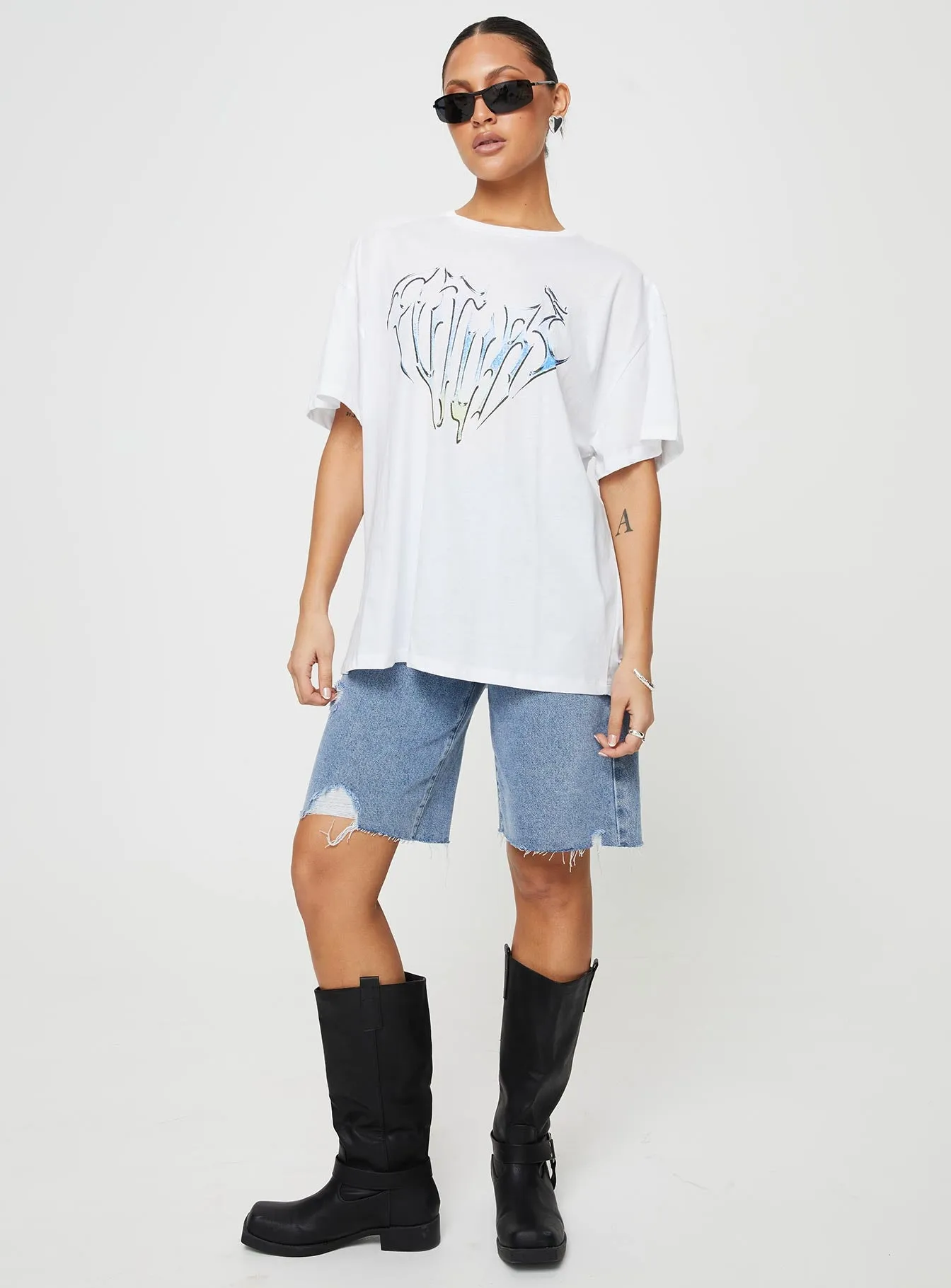 Future Oversize Tee White sold by Princess Polly product image thumbnail 3