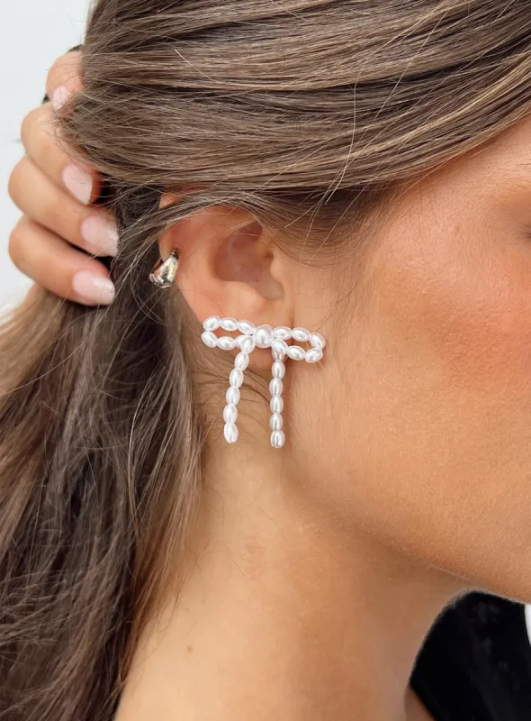 Hazal Earrings Pearl sold by Princess Polly