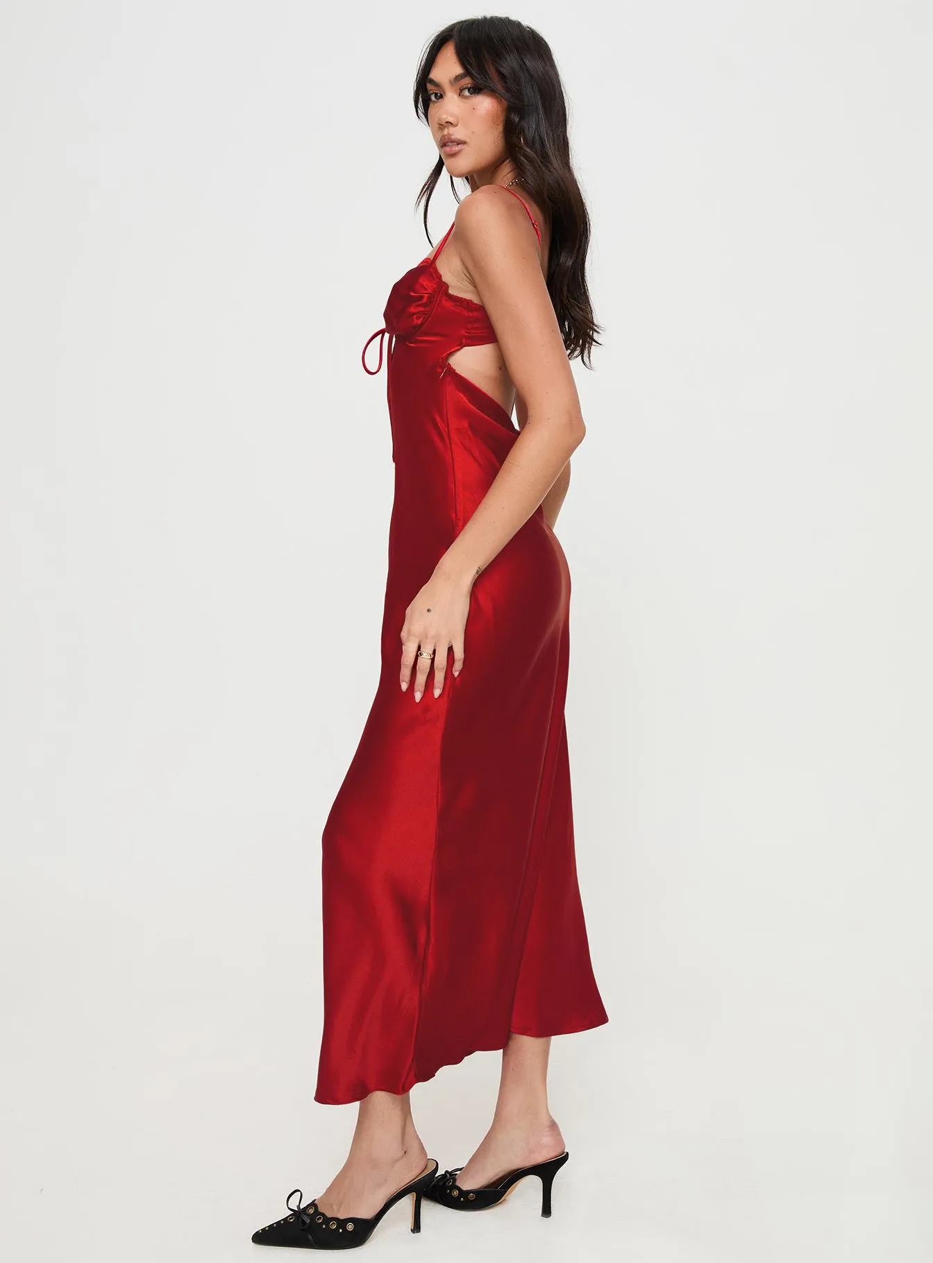 Monument Maxi Dress Red sold by Princess Polly product image thumbnail 4