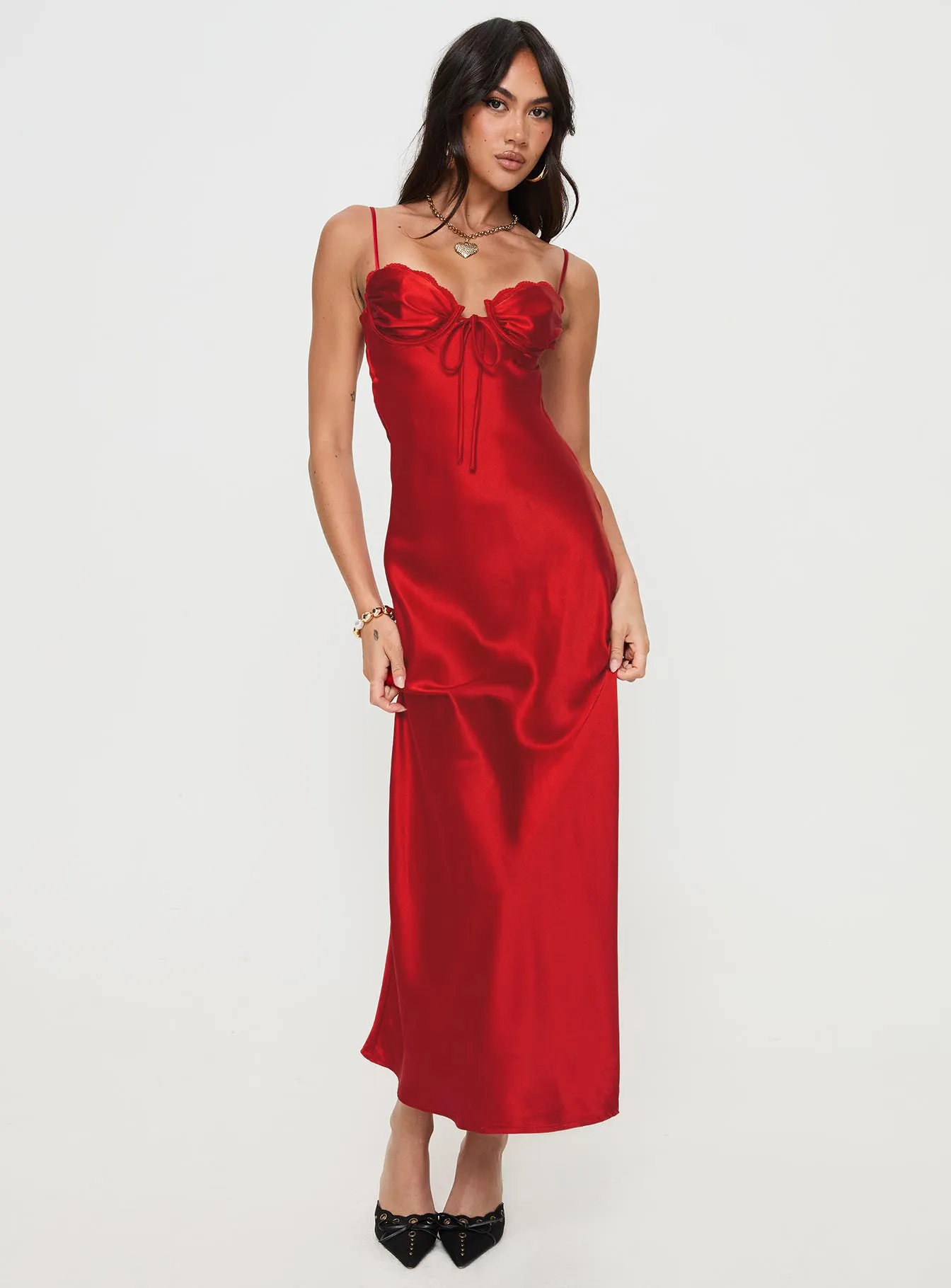 Monument Maxi Dress Red sold by Princess Polly product image thumbnail 2