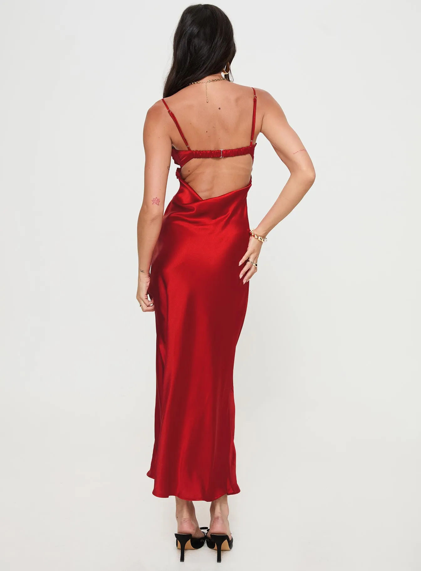 Monument Maxi Dress Red sold by Princess Polly product image thumbnail 5