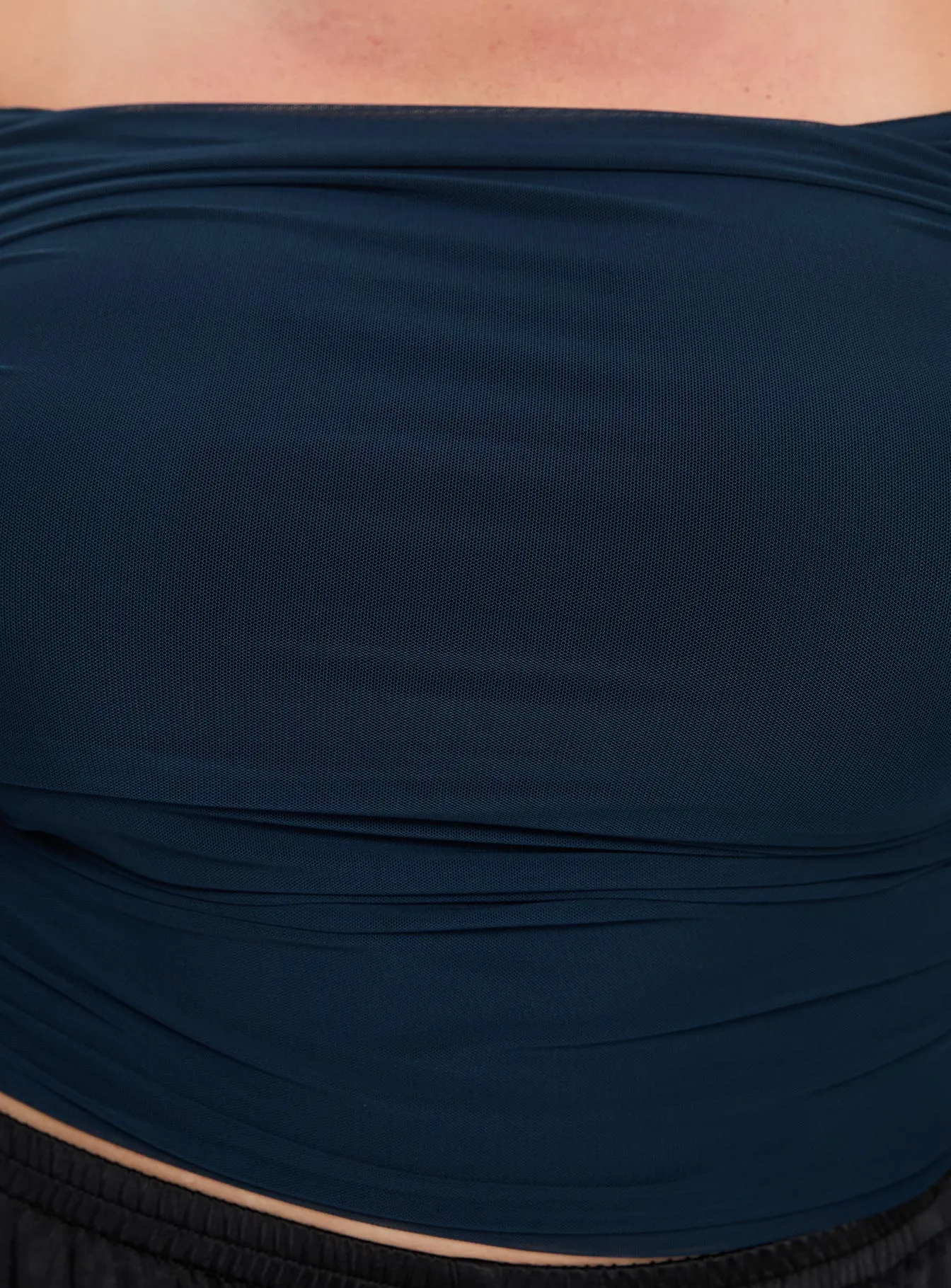 Moreno Off The Shoulder Top Navy Curve sold by Princess Polly product image thumbnail 5