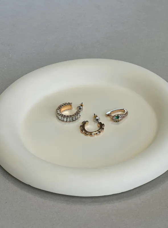 Kylee Earring Pack Gold sold by Princess Polly