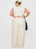 Telling Lies Pants White / Green Curve sold by Princess Polly